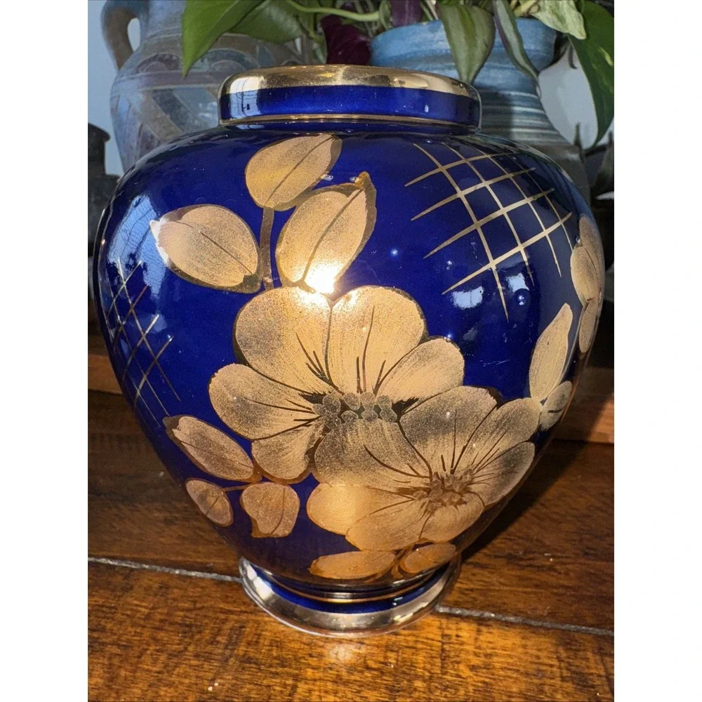 Cobalt Blue Vase‎ Handmade In Turkey 6.25